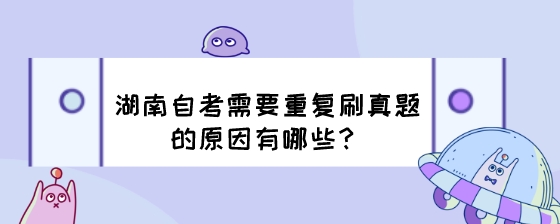 湖南自考需要重复刷真题的原因有哪些?